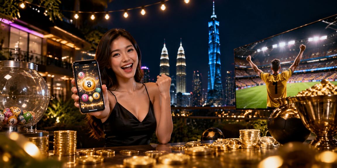 Pemandangan menarik dari loteri Kuala Lumpur pada waktu malam